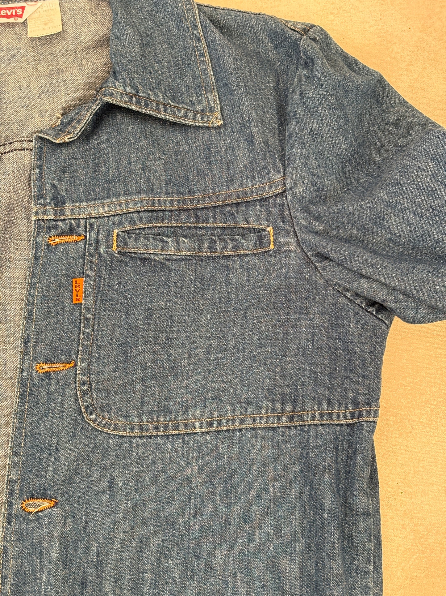 Size Med. Levis Vintage 70s light denim Jacket – Made in USA