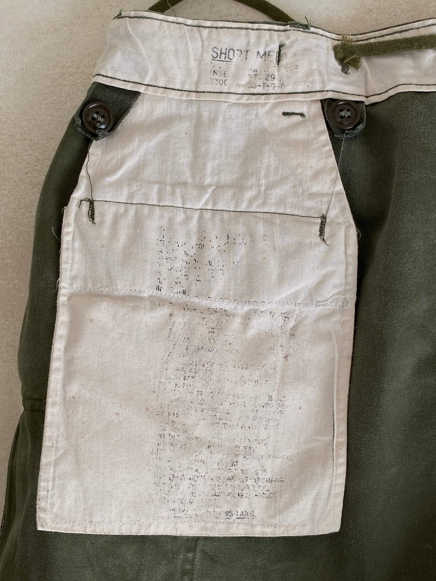 Med Short. Vintage M-51 US army pants made in USA