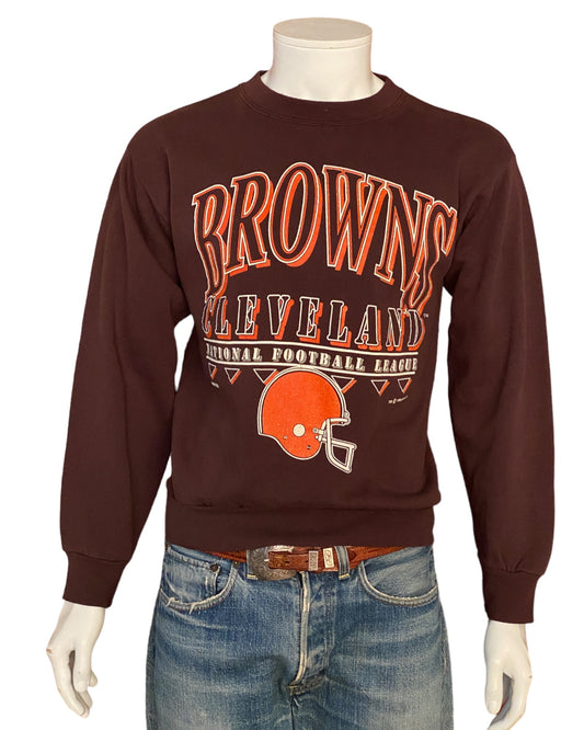 Authentic 1992 Cleveland Browns Sweatshirt, Medium Size, Made in USA - Vintage Collectible