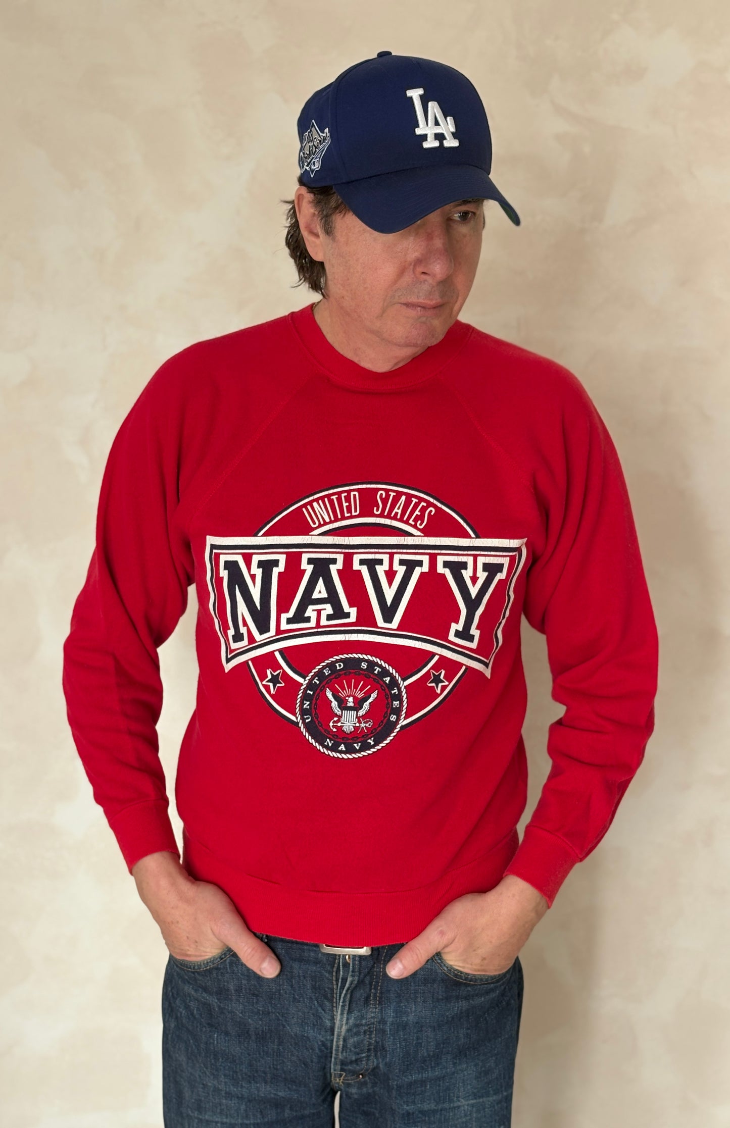 Size M Crew Sweat United States Navy Made in USA