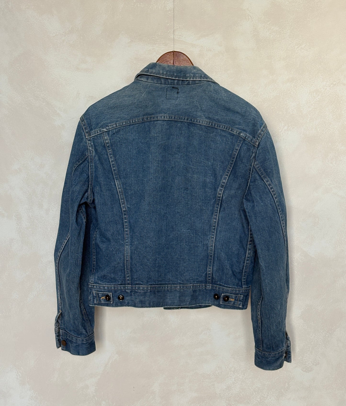 Size 40US / 50EU Vintage 80s Lee Union Made Denim Shirt – 2 Pockets – Made in USA