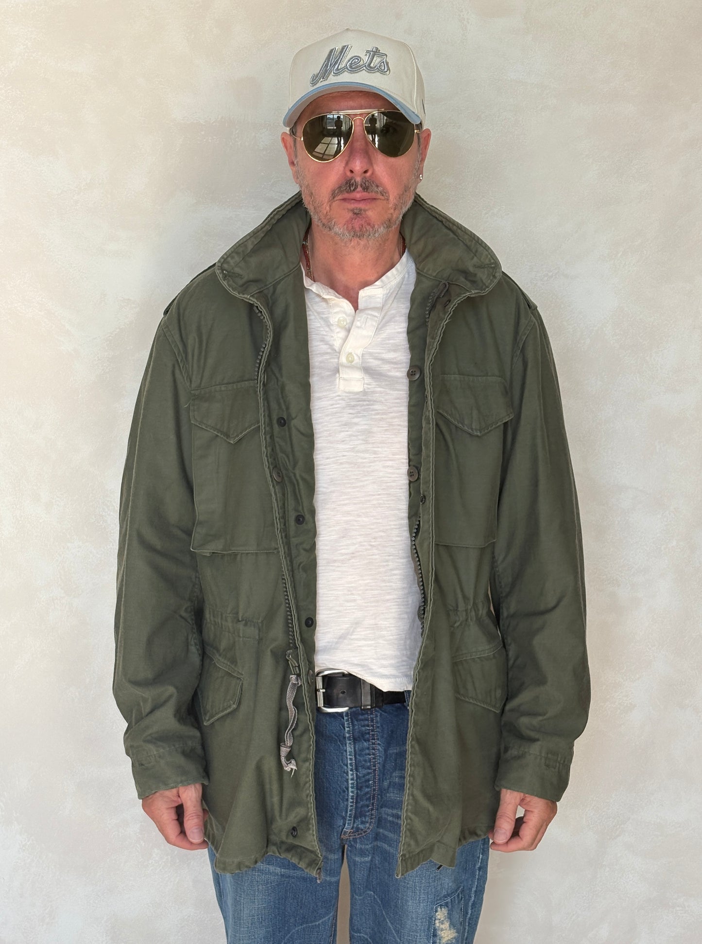 Large Long . Authentic USMC 1987 US M-65 field jacket Military