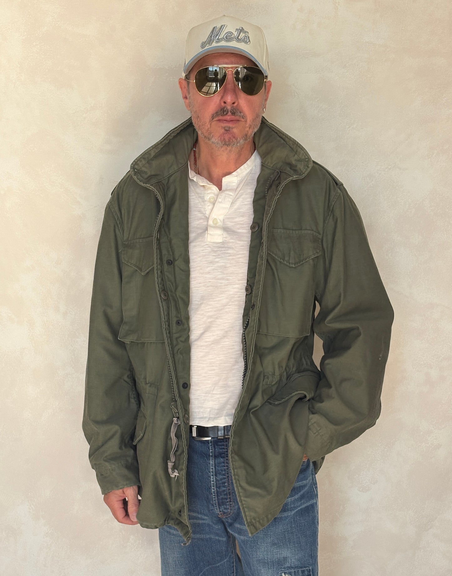 Large Long . Authentic USMC 1987 US M-65 field jacket Military