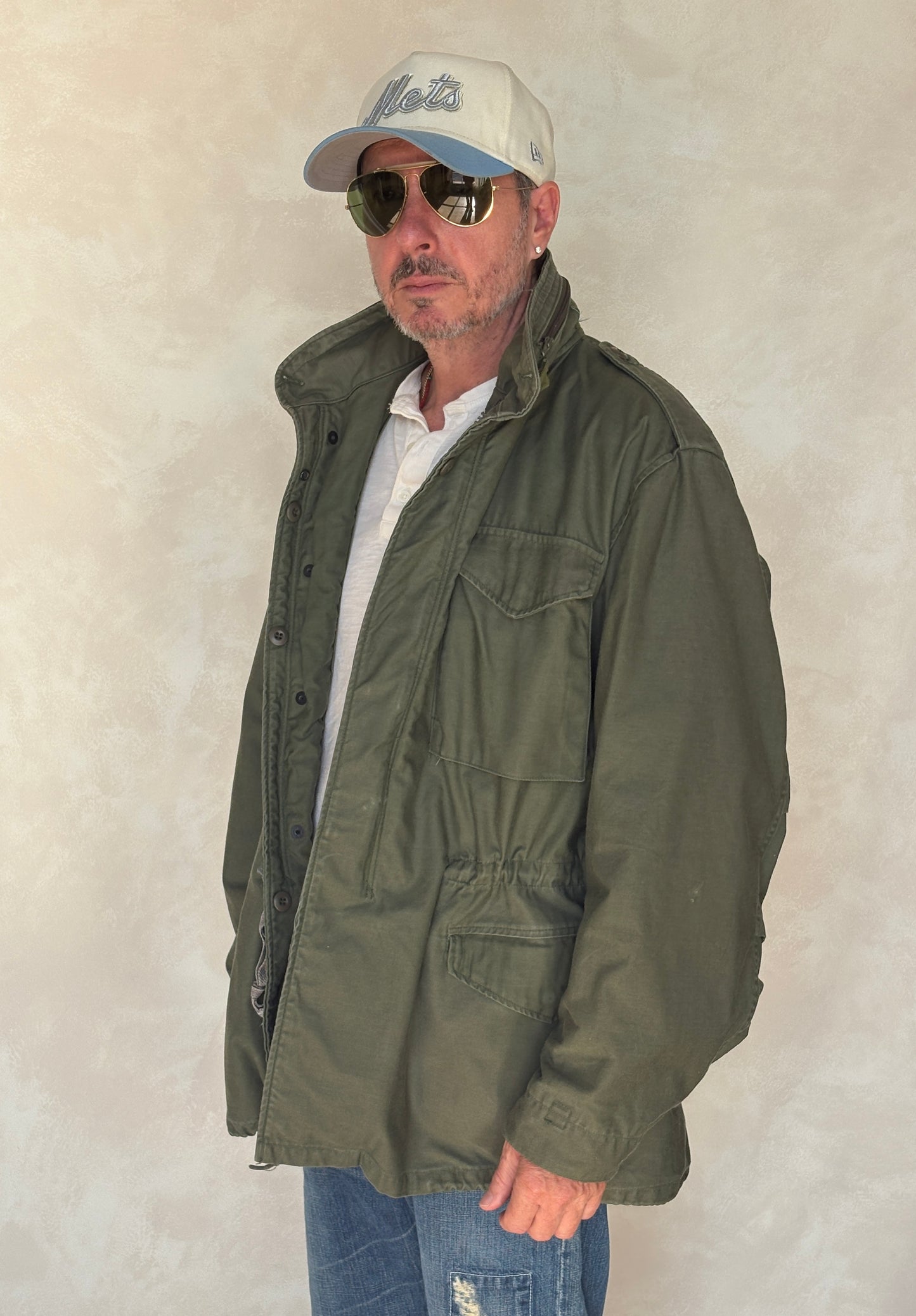 Large Long . Authentic USMC 1987 US M-65 field jacket Military
