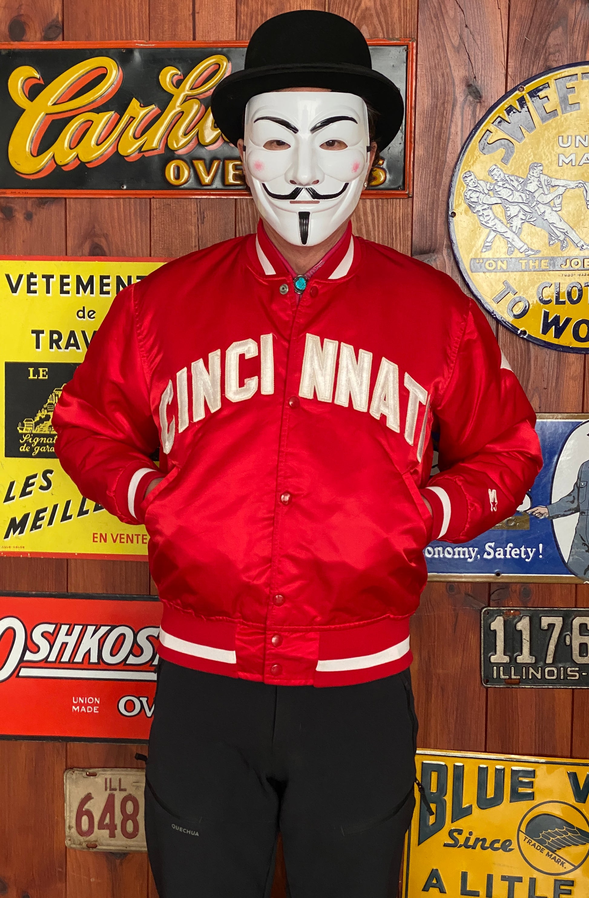 Medium 80s Vintage Cincinnati Starter Jacket Made in USA | Retro Apparel