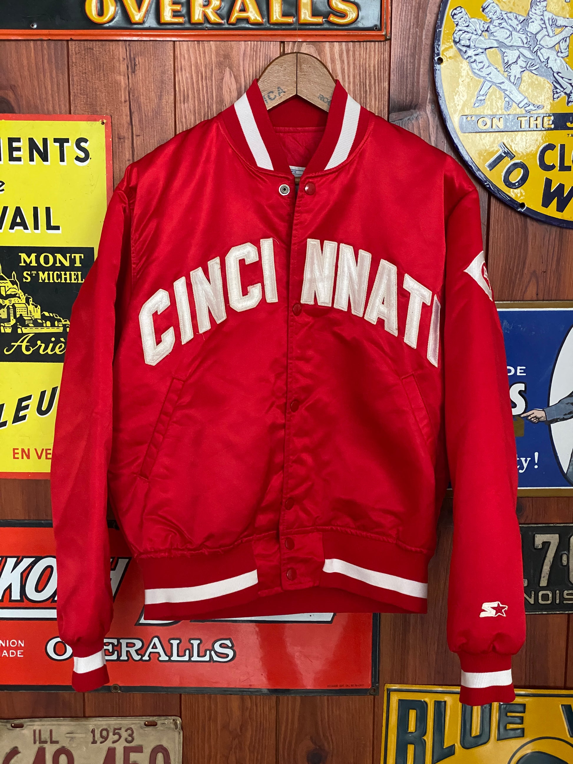 Medium 80s Vintage Cincinnati Starter Jacket Made in USA | Retro Apparel