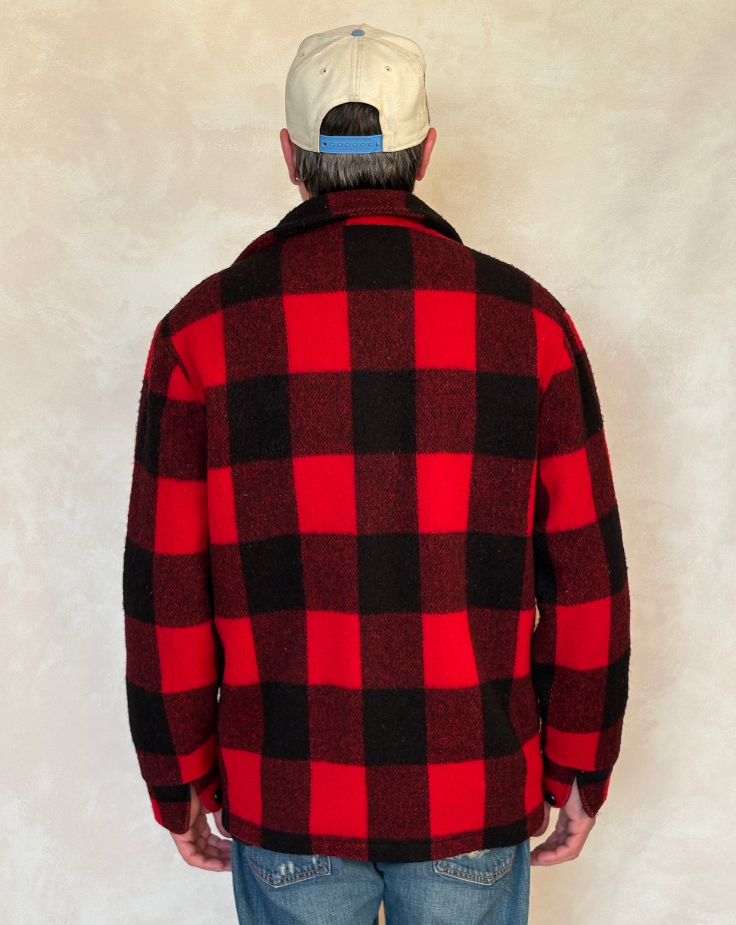 Large. Vintage Woolrich buffalo paid wool jacket