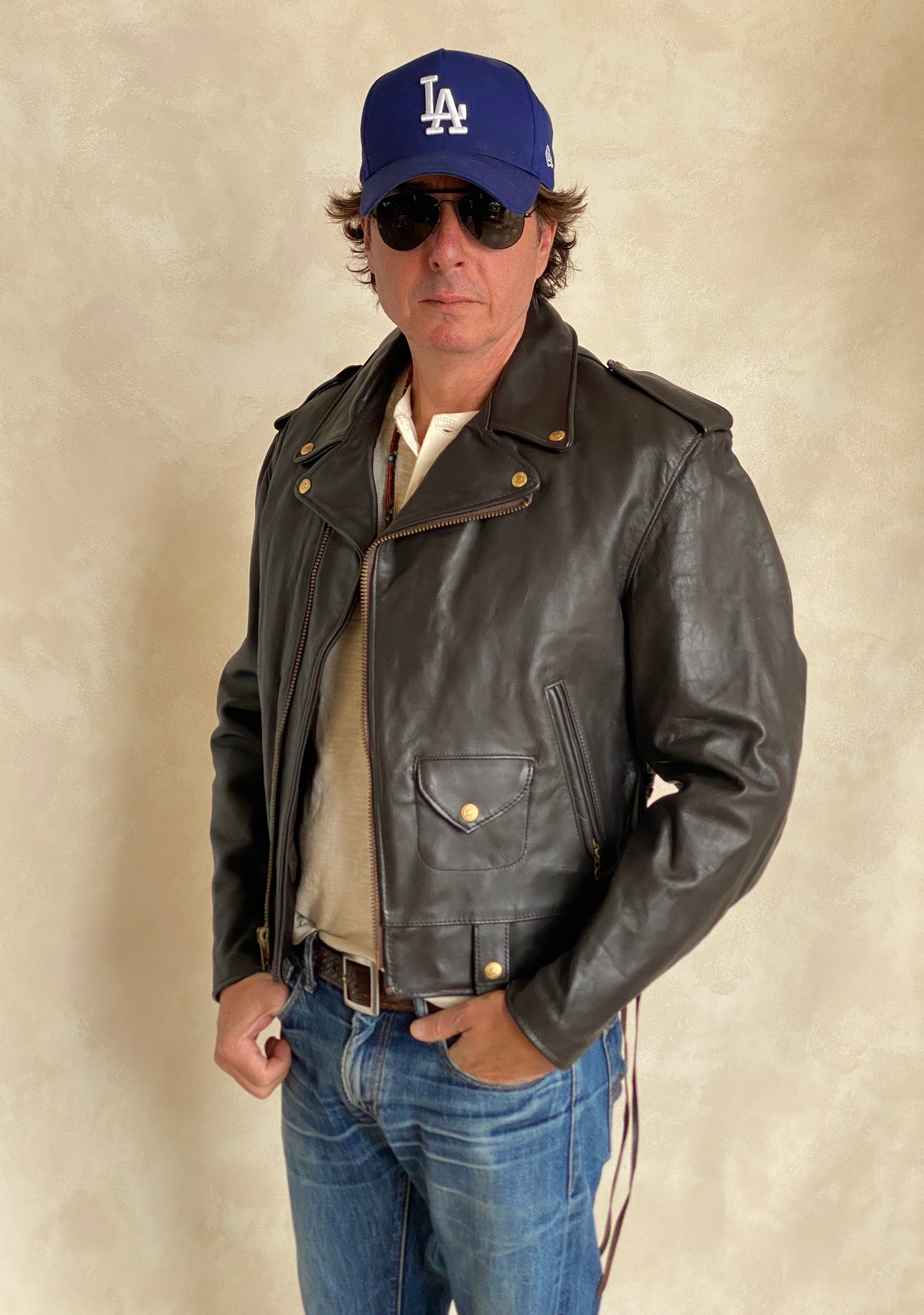 Size 40 USA (50 EU) Vintage New Schott Perfecto leather jacket. Made in USA