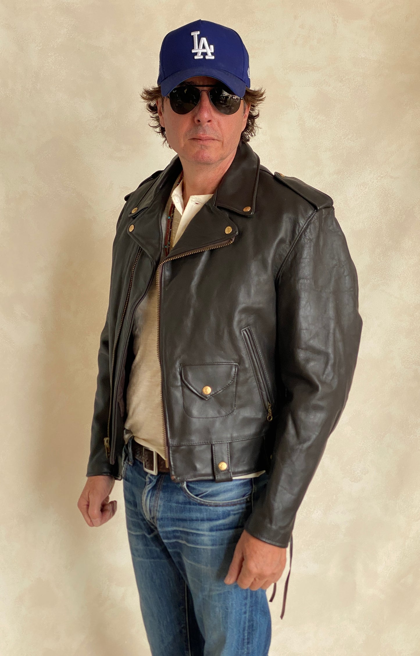 Size 40 USA (50 EU) Vintage New Schott Perfecto leather jacket. Made in USA