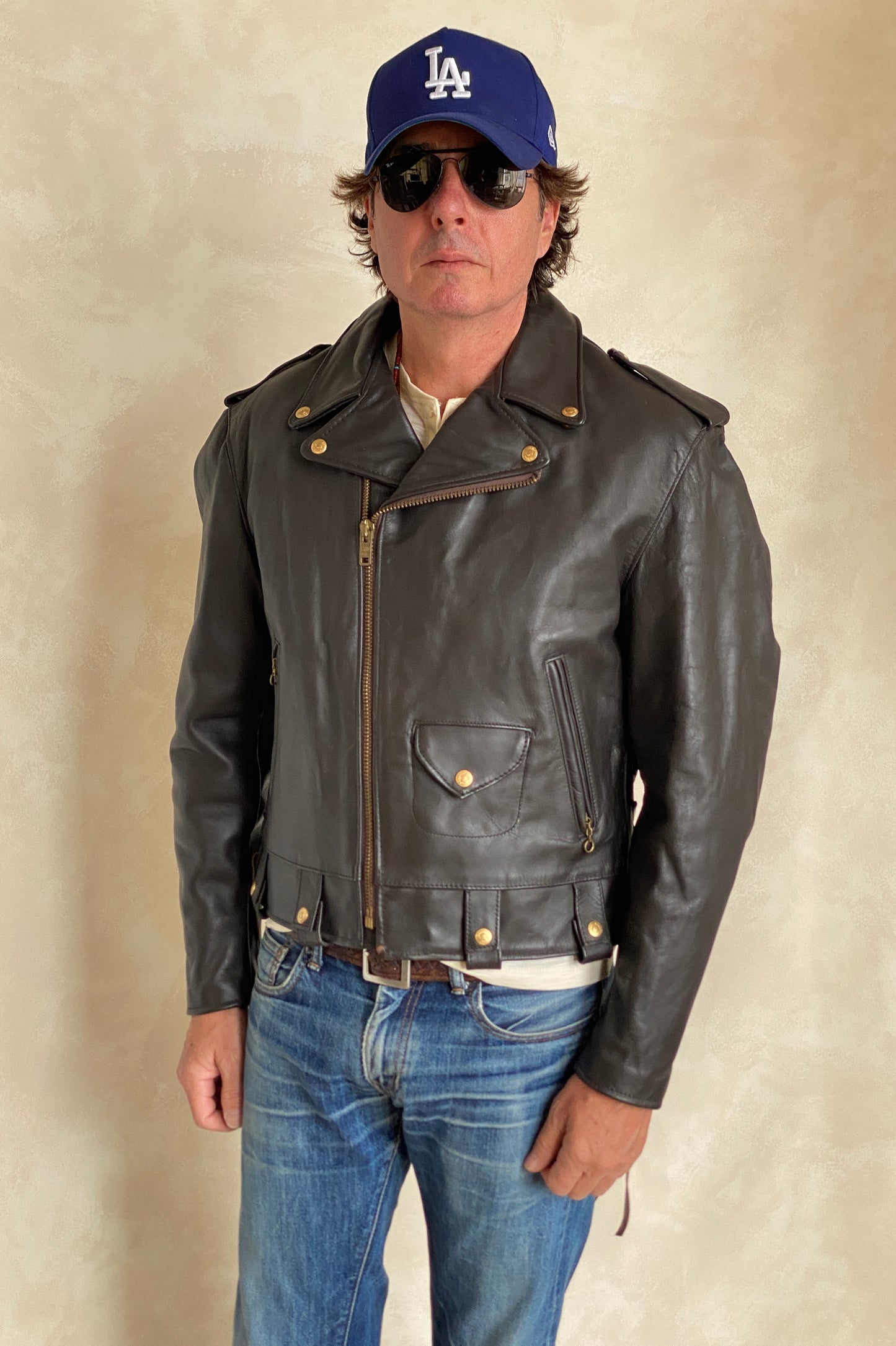 Size 40 USA (50 EU) Vintage New Schott Perfecto leather jacket. Made in USA