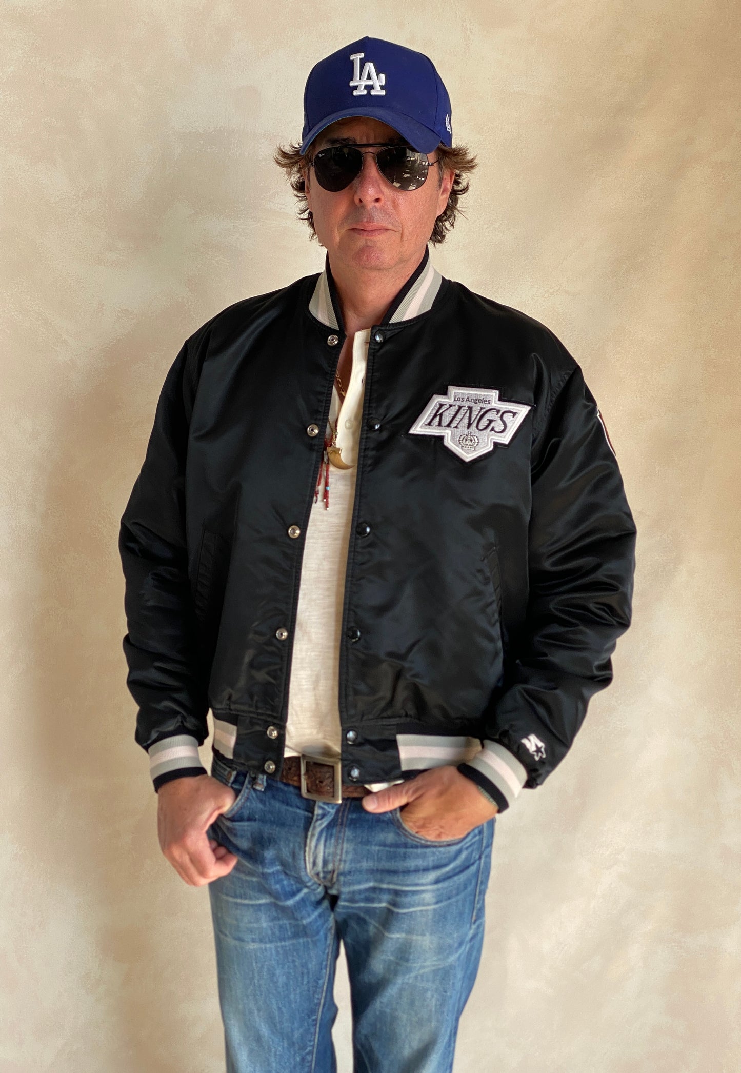 Large. Vintage 80s Kings Starter jacket made in USA