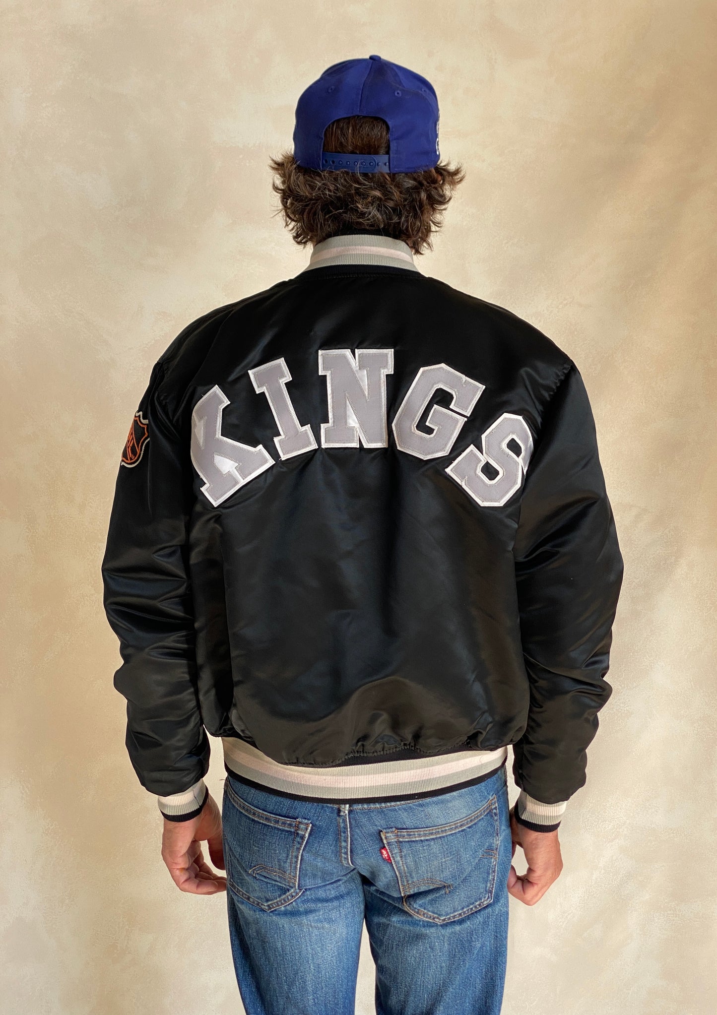 Large. Vintage 80s Kings Starter jacket made in USA