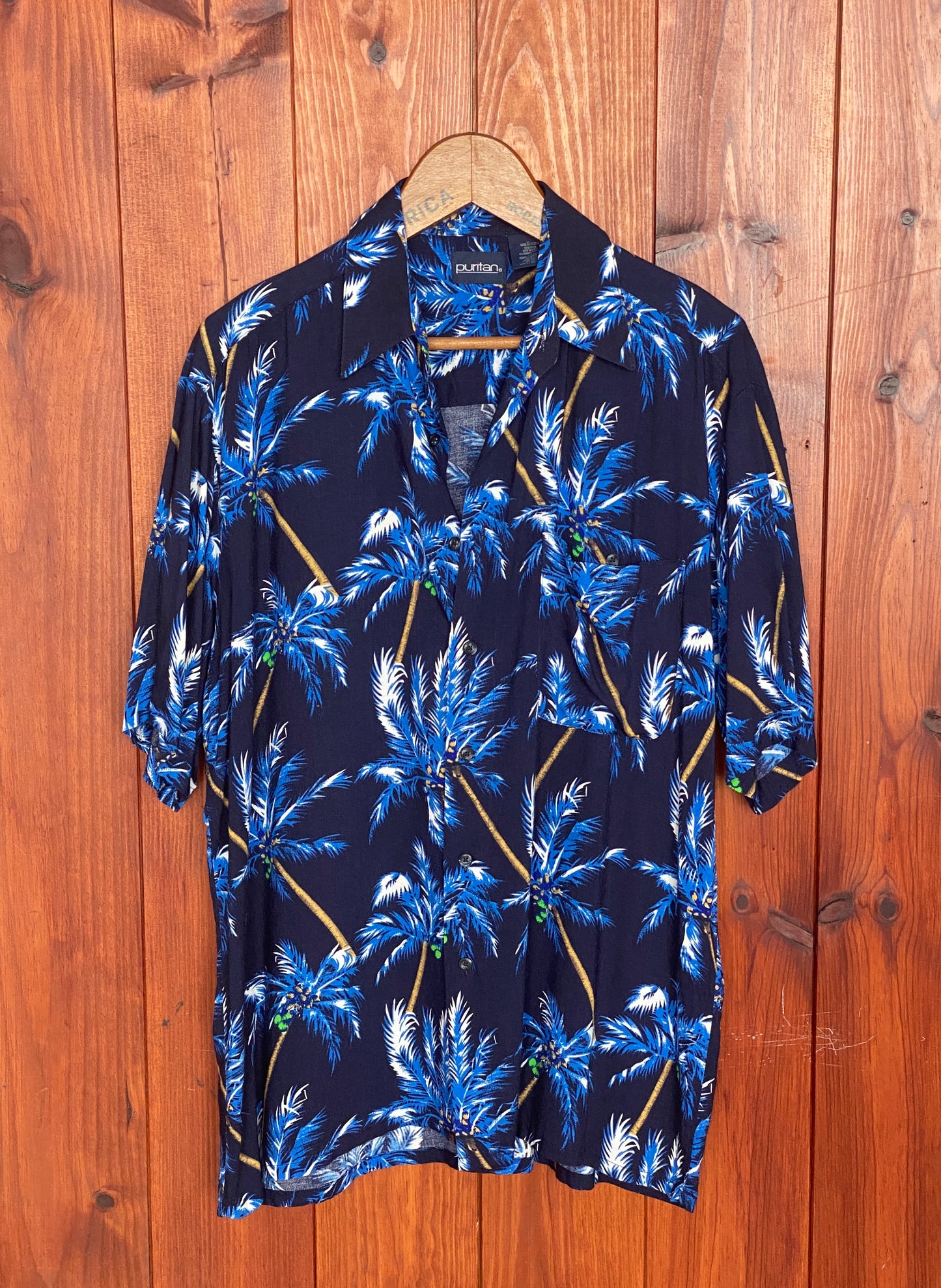 Vintage 90s Hawaiian Rayon Shirt by Puritan | Size Medium