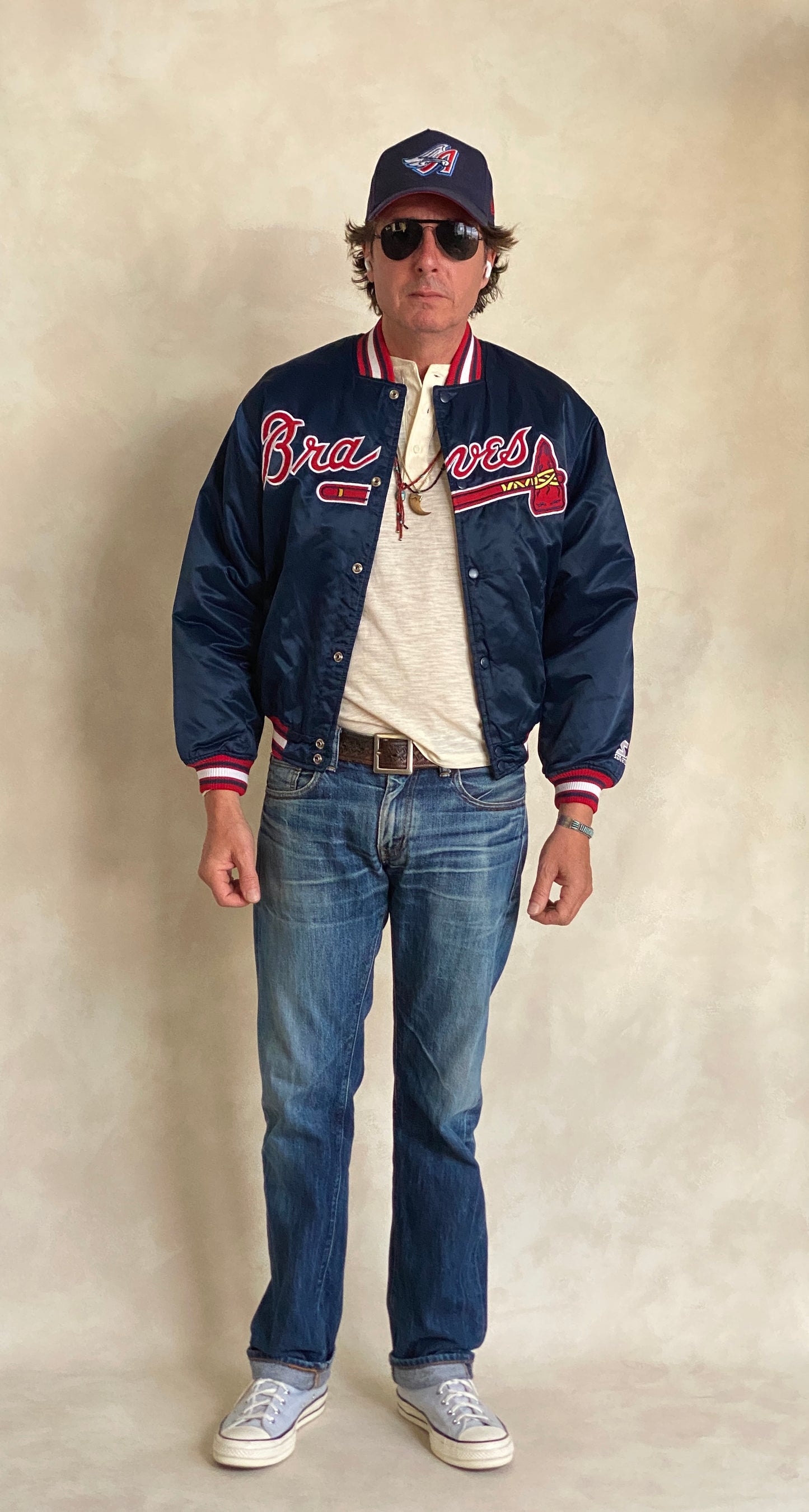 Size Large Youth 90s Vintage Braves Starter Jacket | Retro Athletic Style