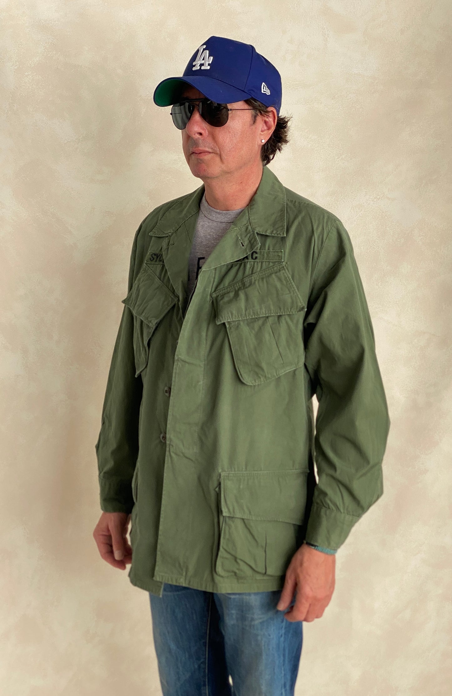 Medium Reg. Authentic 1967 US Army Vintage Vietnam Jungle Jacket, DAC