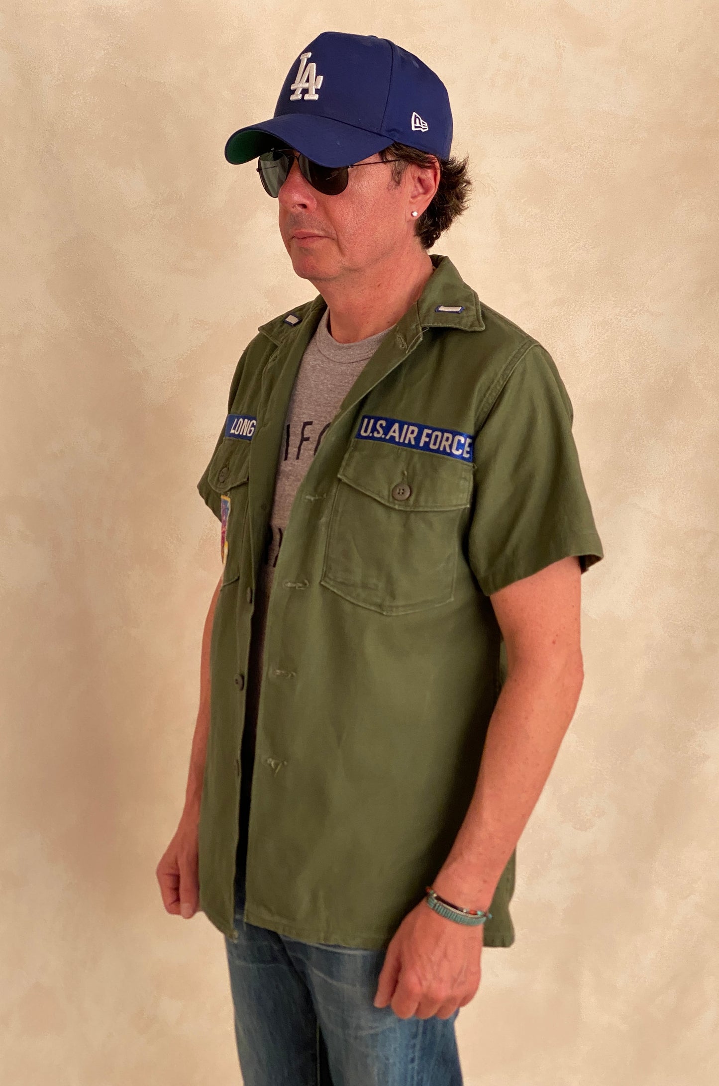 Medium Authentic 1966 US Air Force Vintage Fatigue Shirt Vietnam Era | Classic Military Style | USA Vintage BCN