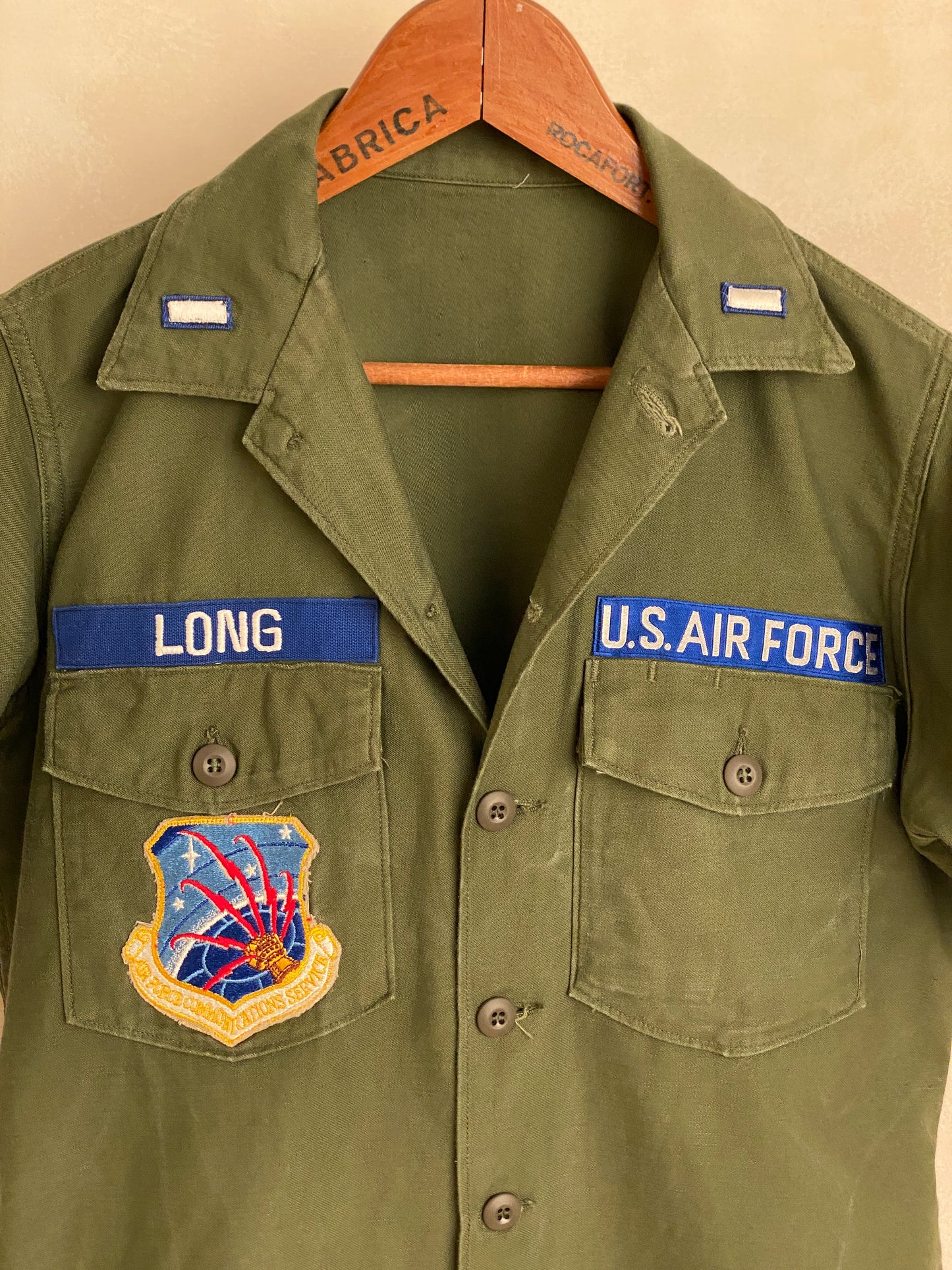 Medium Authentic 1966 US Air Force Vintage Fatigue Shirt Vietnam Era | Classic Military Style | USA Vintage BCN