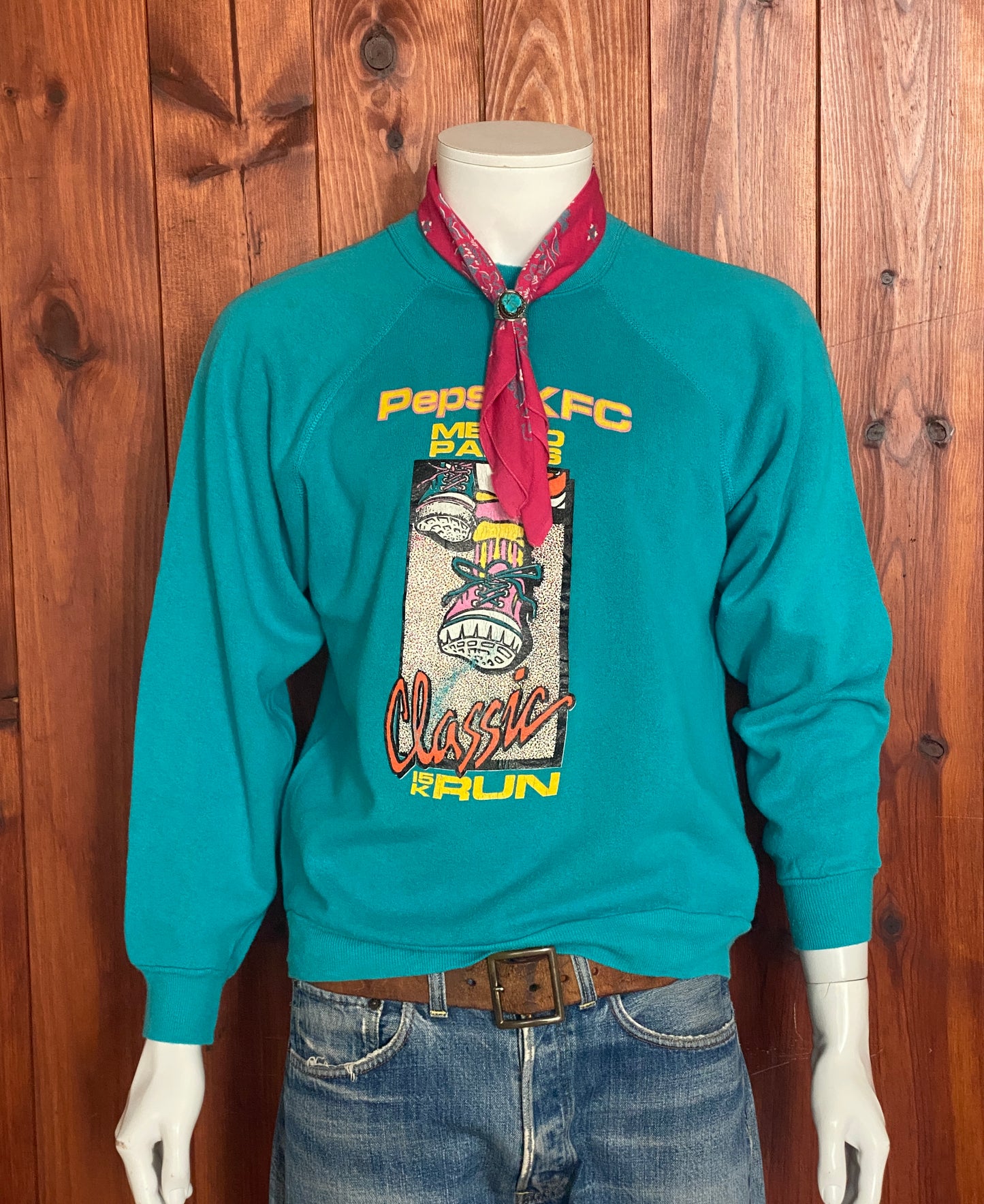 Size S. 80s pepsi kfc metro parks vintage sweatshirt