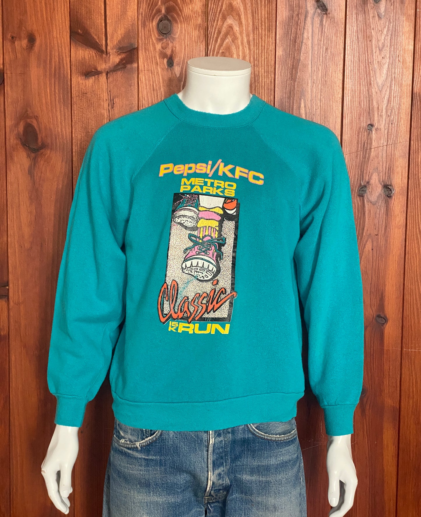 Size S. 80s pepsi kfc metro parks vintage sweatshirt