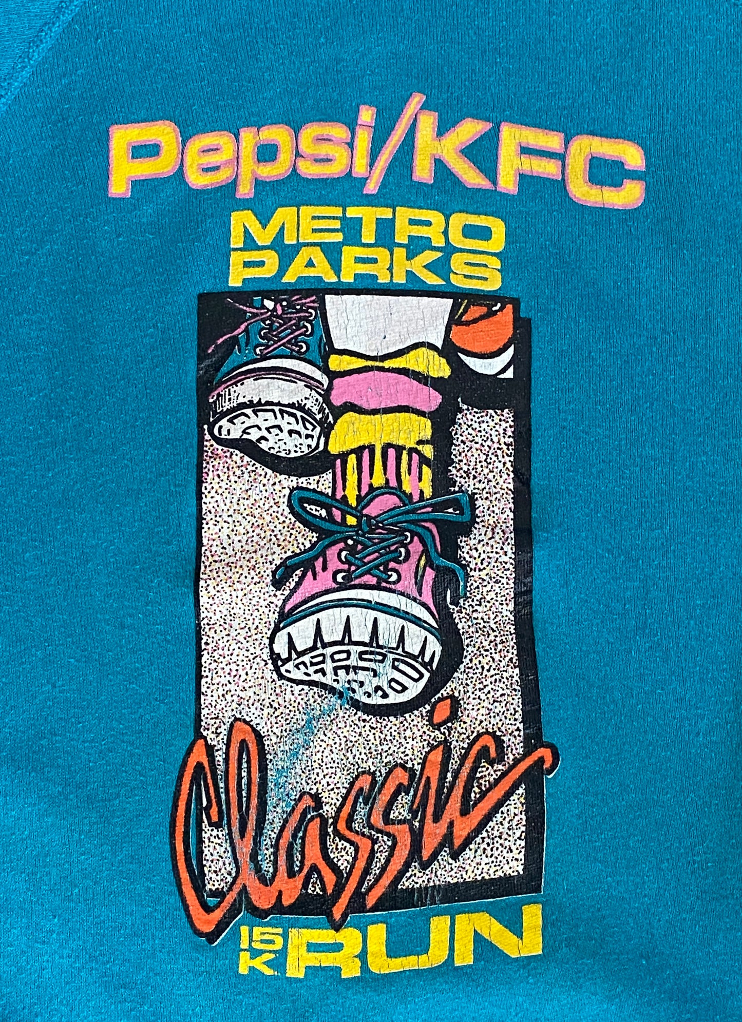 Size S. 80s pepsi kfc metro parks vintage sweatshirt