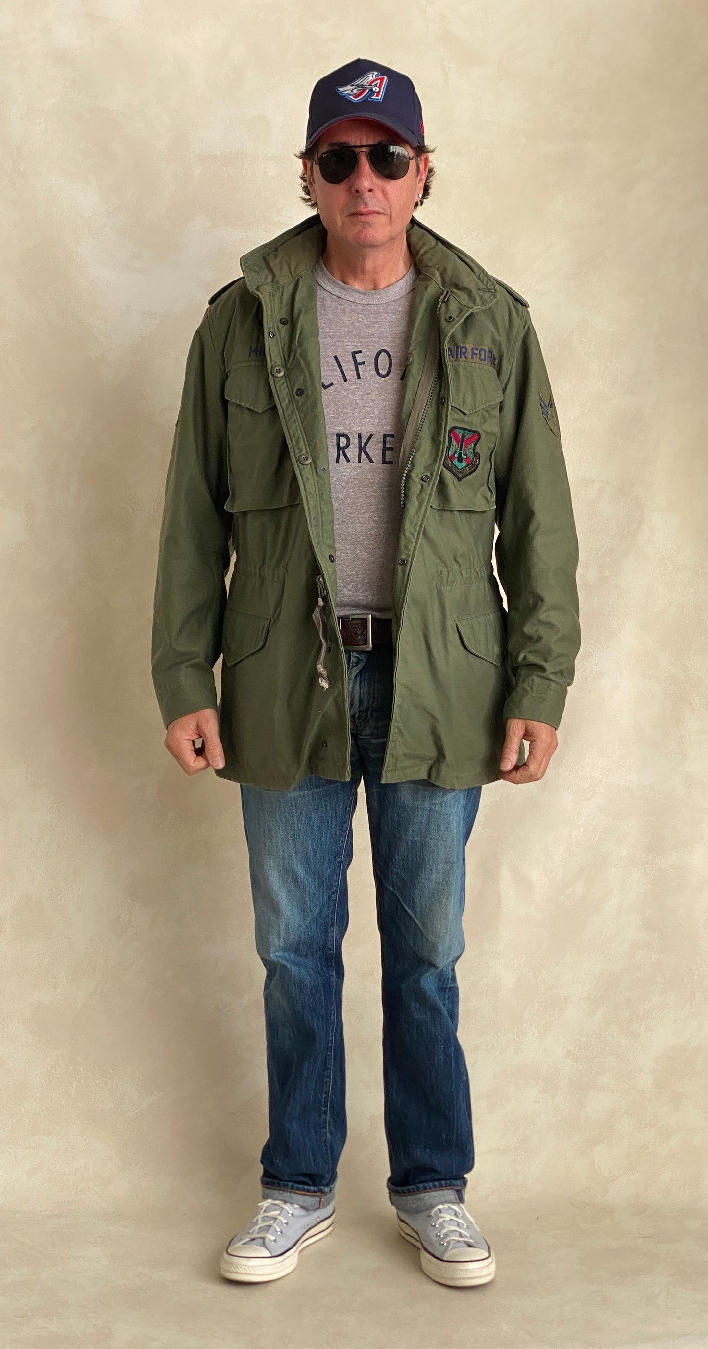 Medium Long . Authentic 1987 US Army  Vintage M-65 field jacket Military