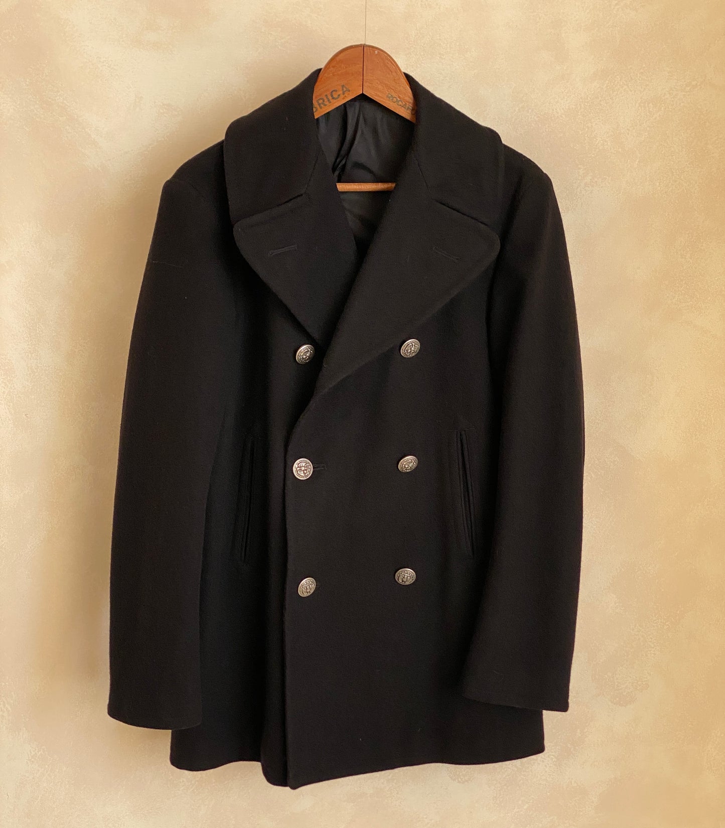 Size 36 US (46EU) 1978 Authentic US Navy vintage Pea coat