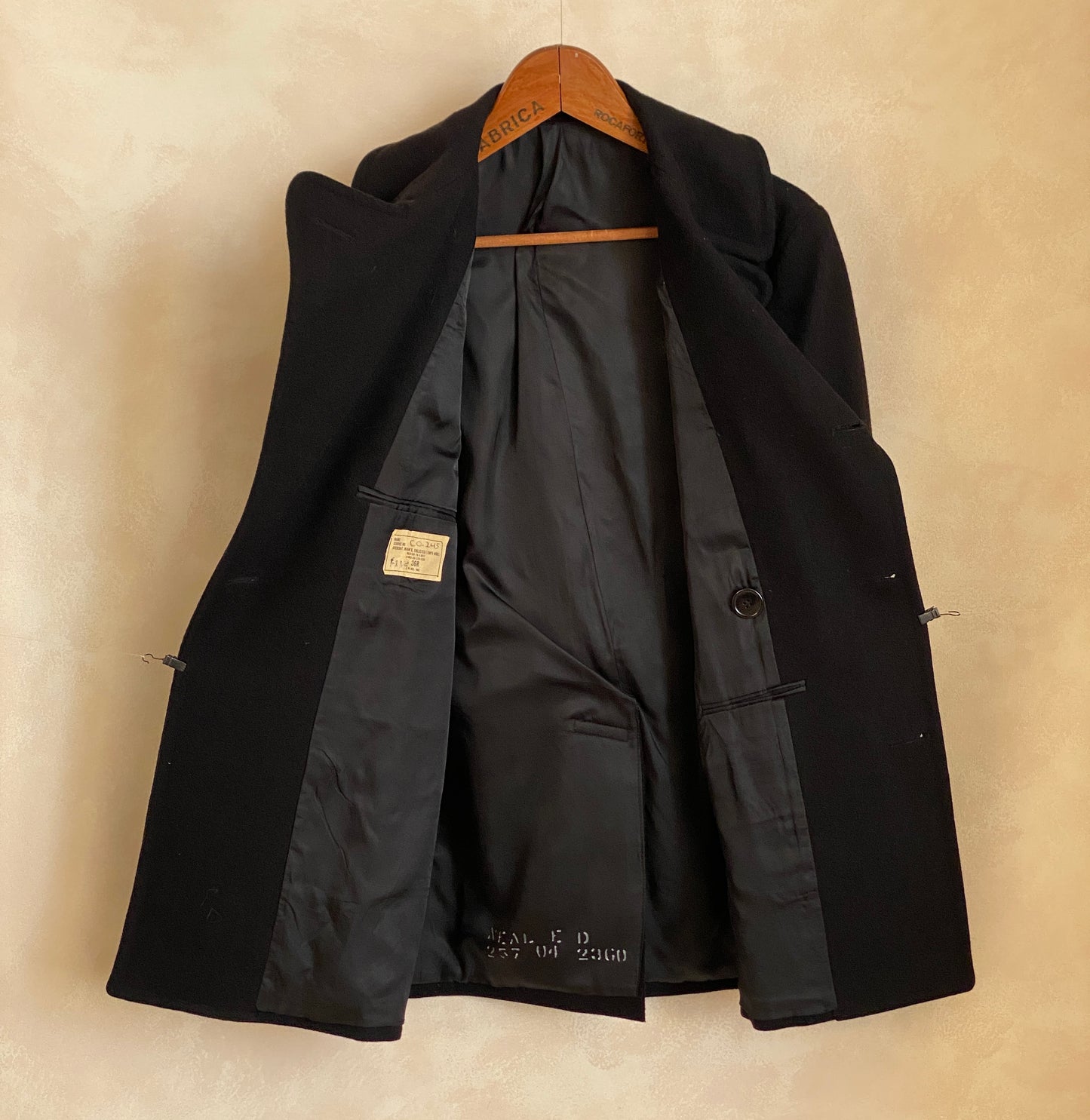 Size 36 US (46EU) 1978 Authentic US Navy vintage Pea coat