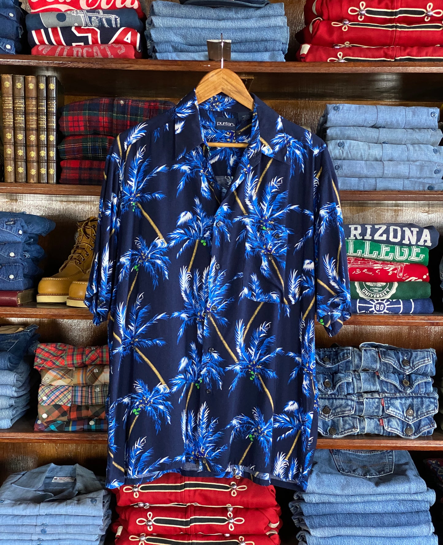 Vintage 90s Hawaiian Rayon Shirt by Puritan | Size Medium