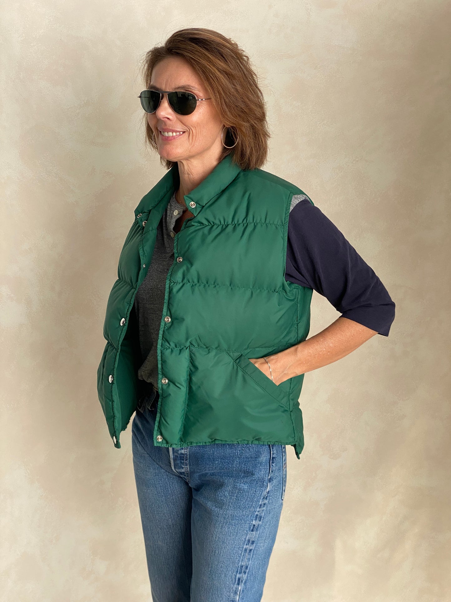 Size ladies large. Vintage L.L Bean Goose Down vest