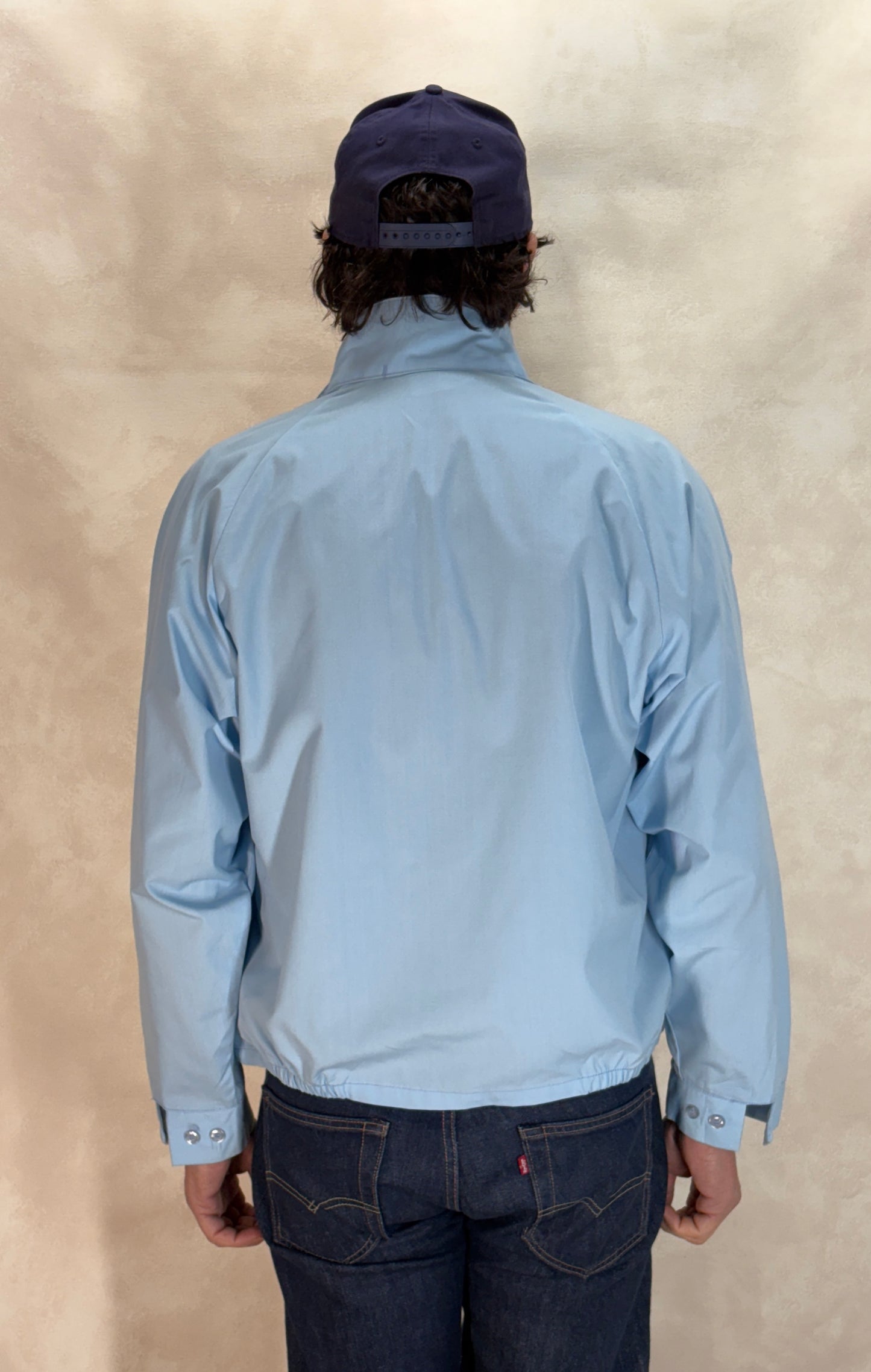Size Med . 70s  King Louie cotton zipper jacket Made in USA