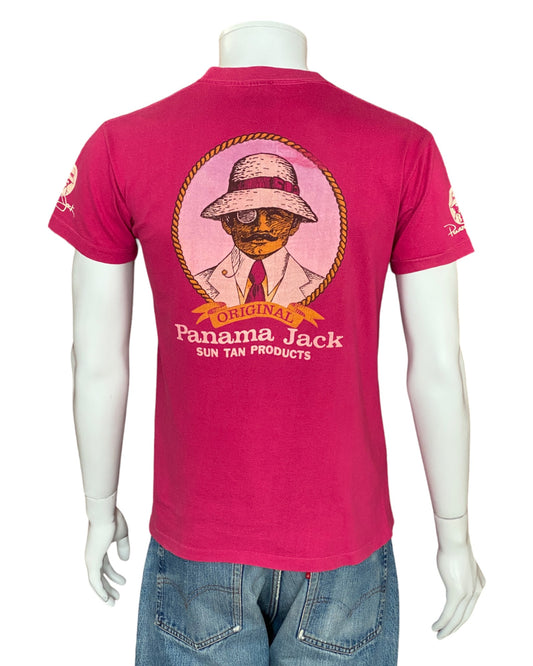 Large. Vintage 50/50 cotton 80s Panama Jack t shirt Made In USA