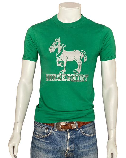 Vintage 80s Horse Shirt T-Shirt - Size M | Made in USA | Retro Style