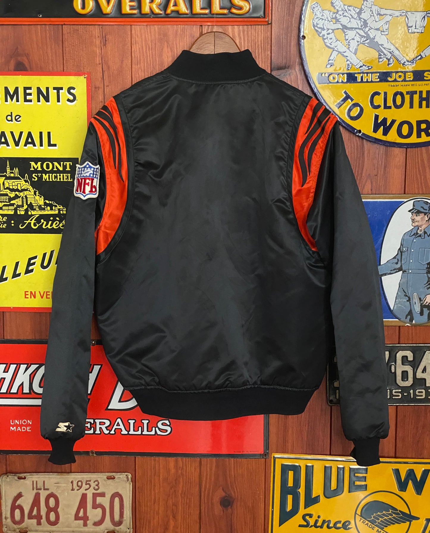 Large Vintage 80s Bengals Jacket Made In USA | Retro Apparel