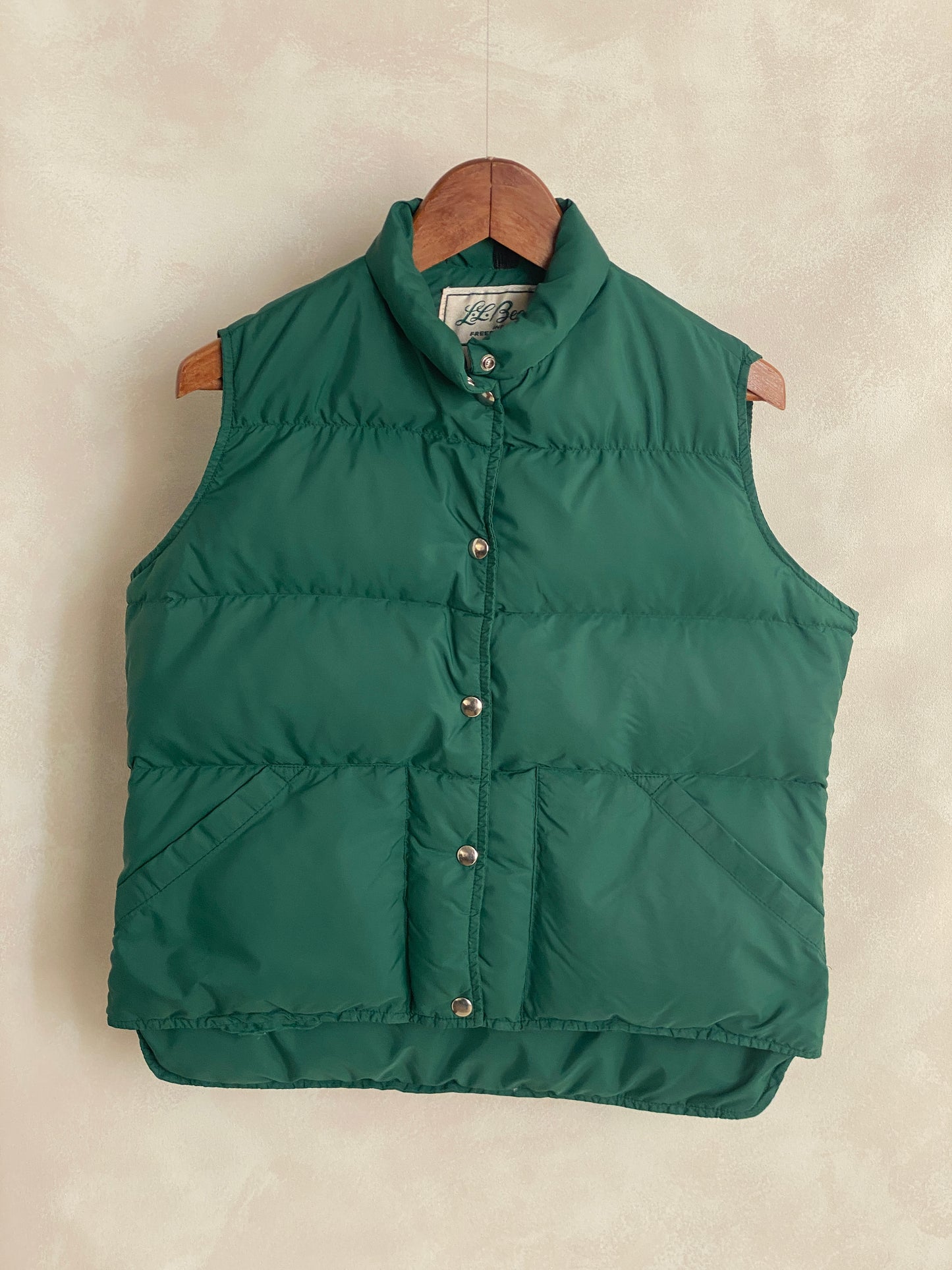 Size ladies large. Vintage L.L Bean Goose Down vest