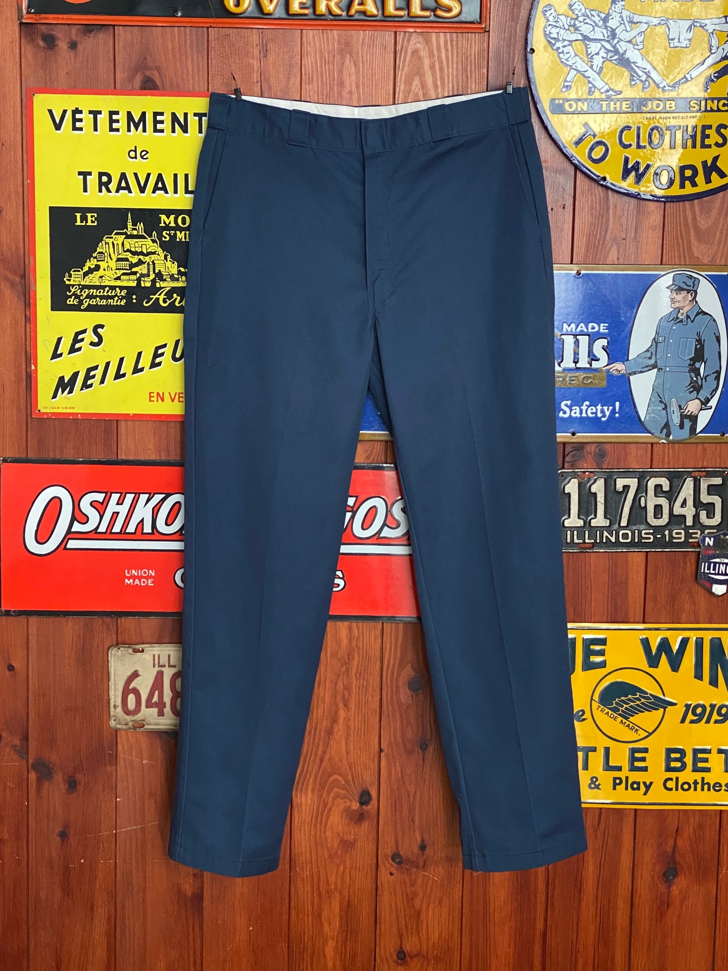 Blue Vintage Dickies Pants Model 874 Size 38X34 | Classic Workwear Apparel