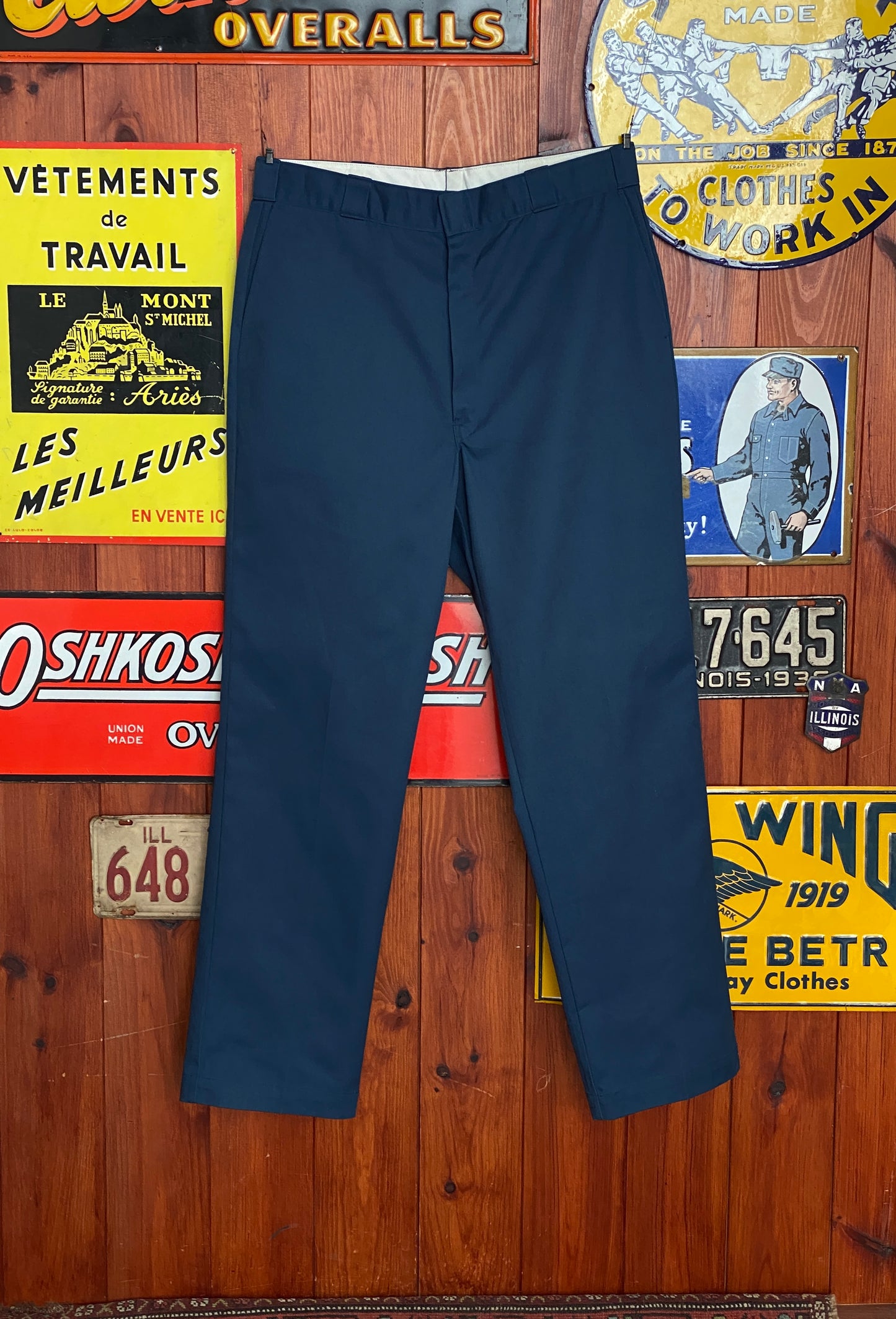 Bleu Vintage Dickies Model 874 Size 38X34 Made in USA