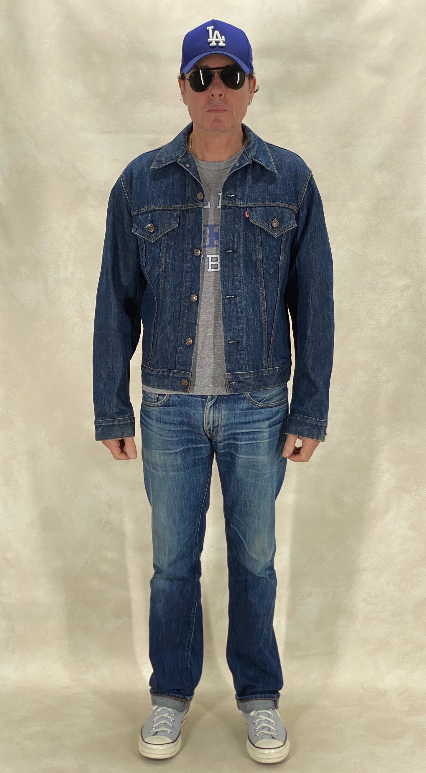 Size 44US / 54EU Guns N Roses Vintage 70s Levi’s Denim Jacket – 2 Pockets – Made in USA