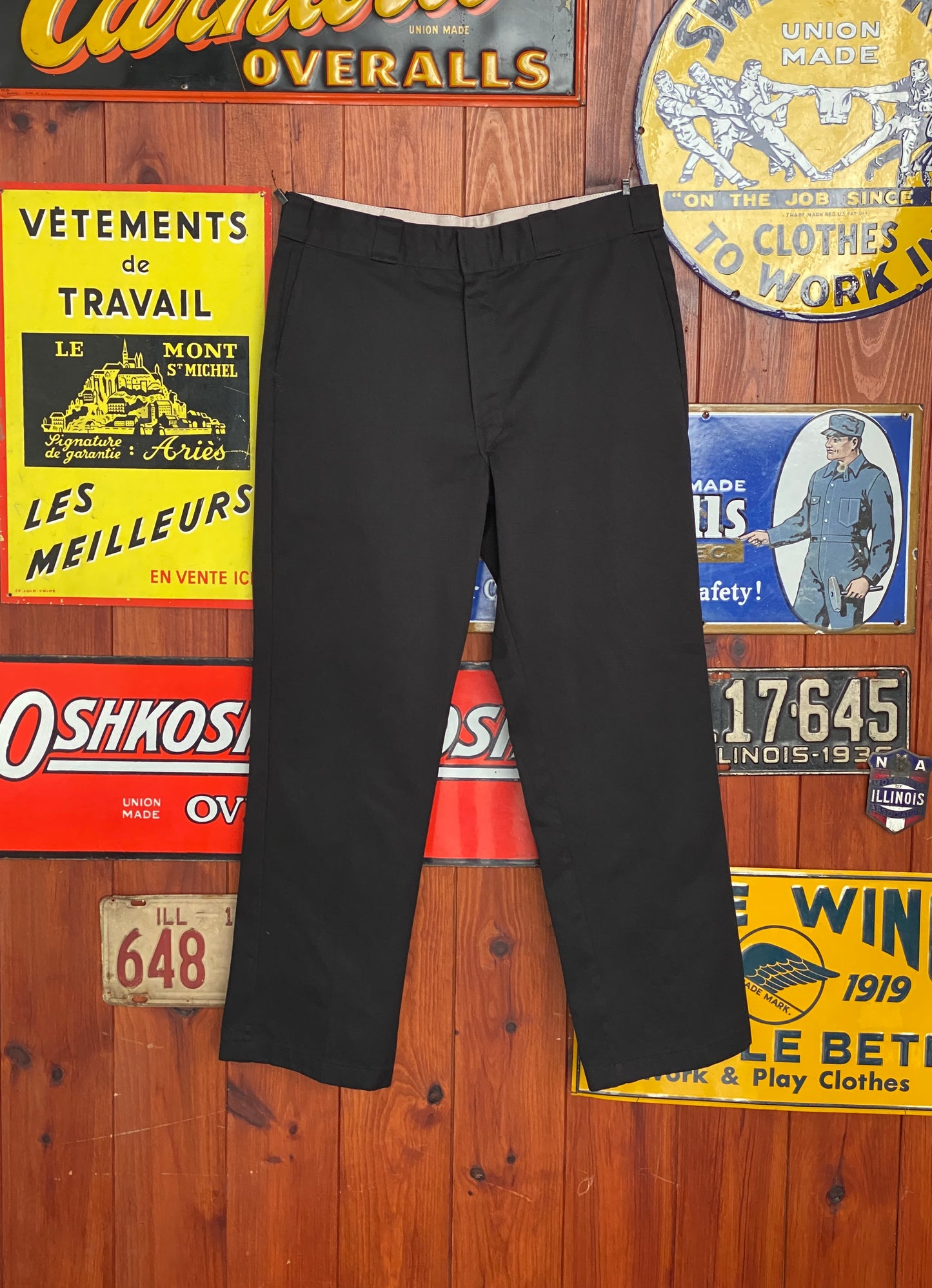 Black Vintage Dickies pants model 874 size 36X30