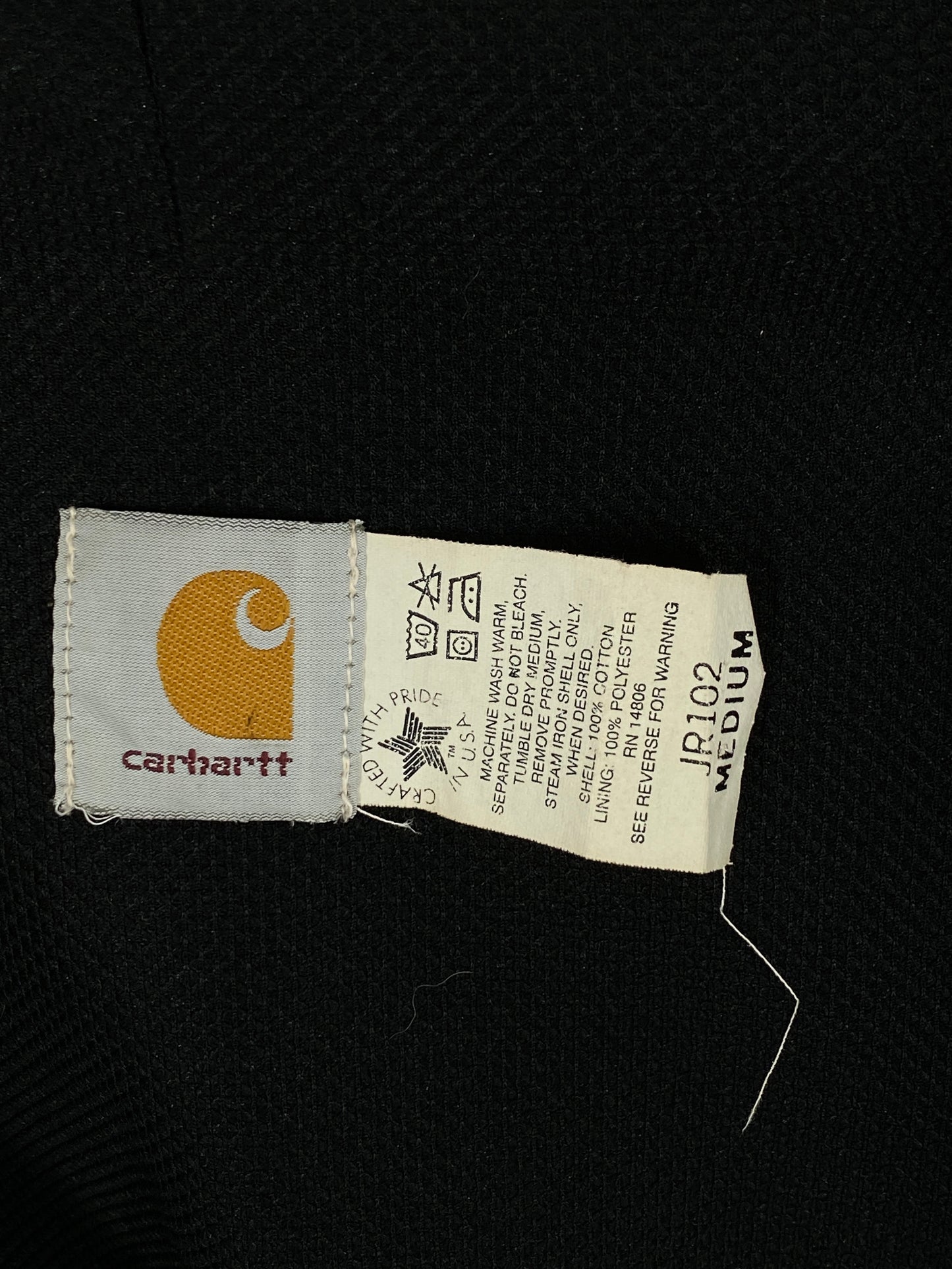 Size Med. Vintage hooded Carhartt jacket Made in USA