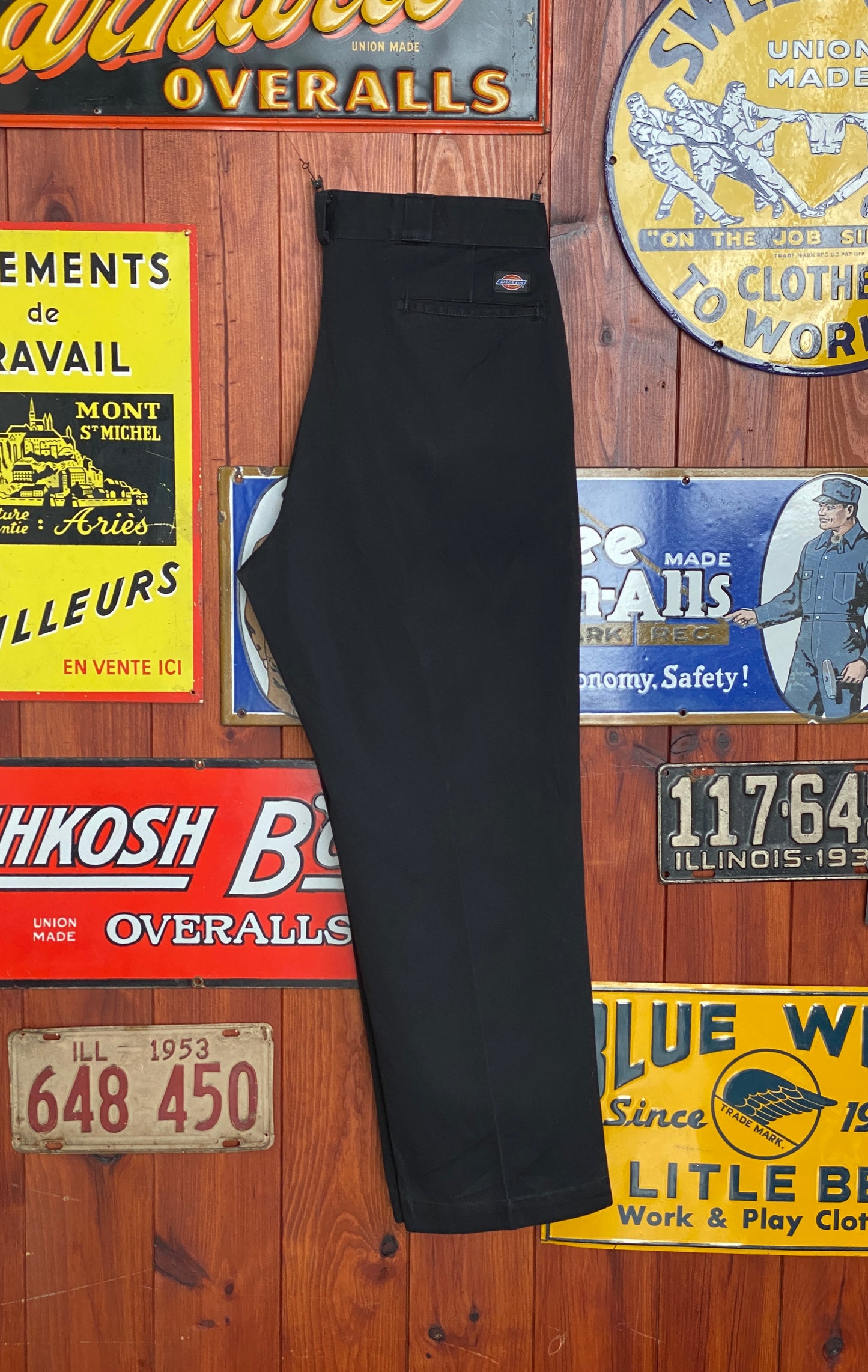 Black Vintage Dickies pants model 874 size 38X30