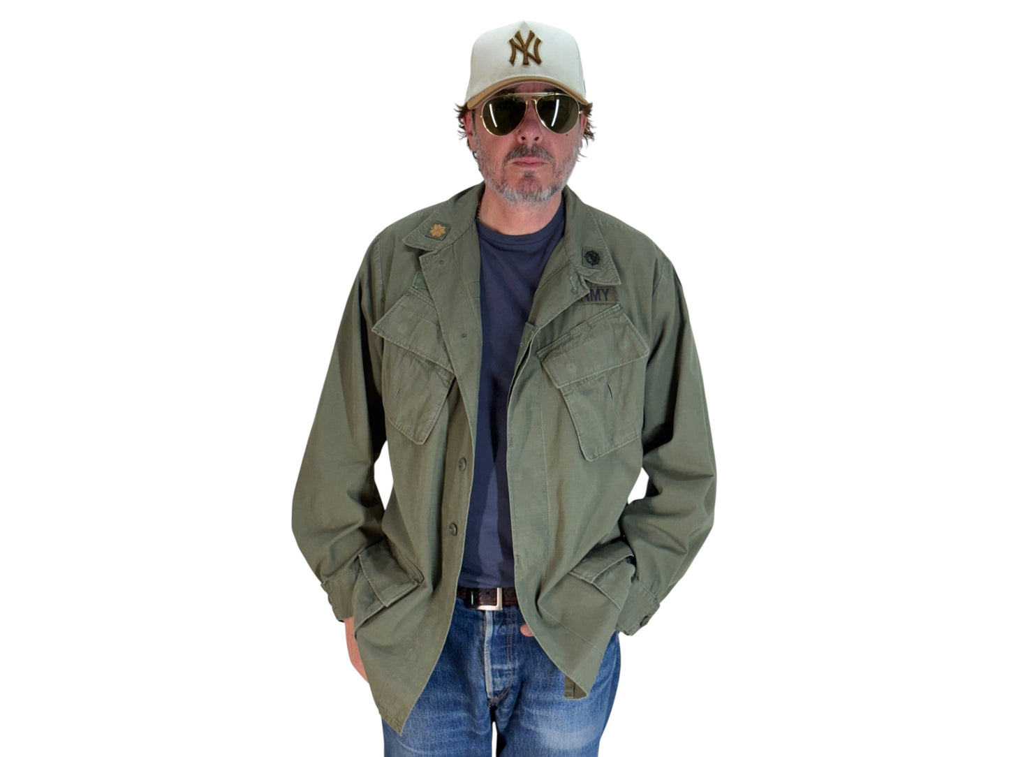 Med Long. Authentic 1969 US Army vintage Vietnam jungle jacket.