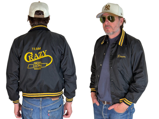 Size XSmall. Vintage 70s Nylon Racing Jacket Made in USA