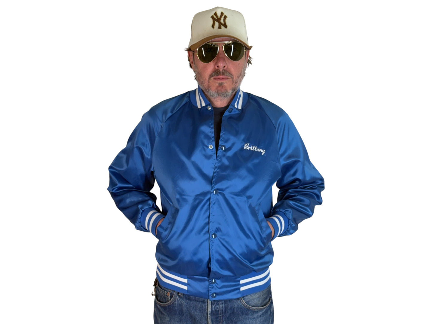 Size Small. Vintage 80s Satin Jacket Made In USA