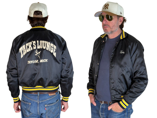 Size Small. Vintage Satin Electric Jacket Made in USA