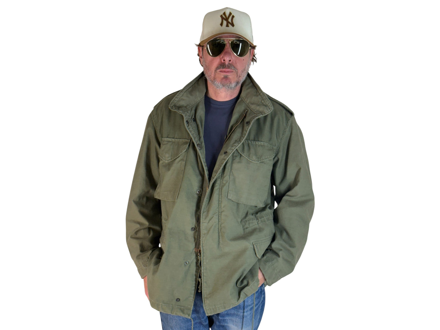 Large Reg. Authentic 1985 US Army M-65 field jacket Military
