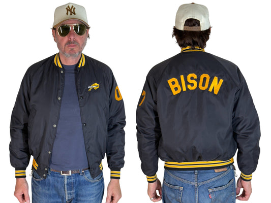 Size Small. Vintage Bison Nylon Jacket Made in USA