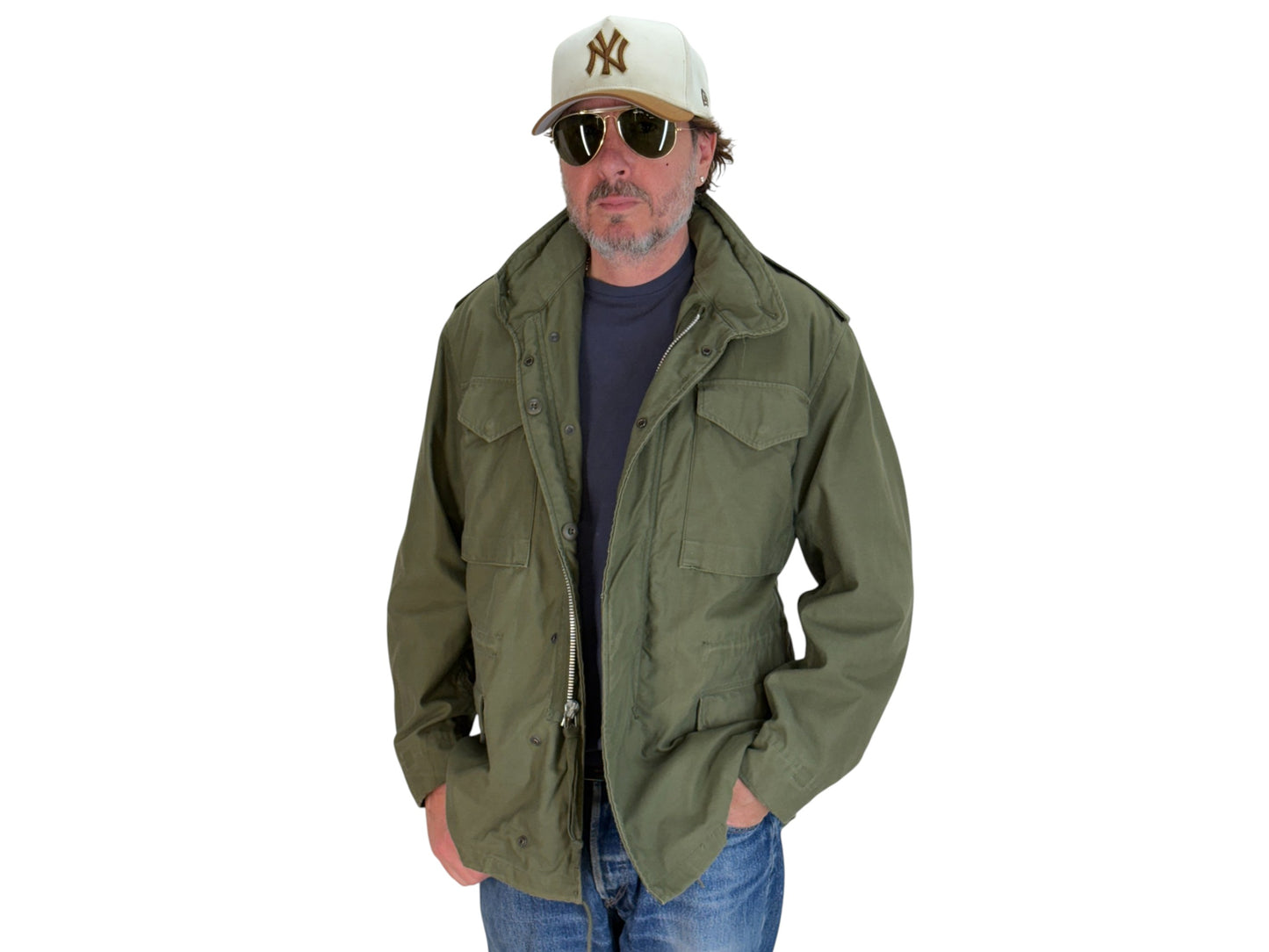 Small Reg. Authentic 1968 US Army M-65 field jacket made by John Ownbey.  Military
