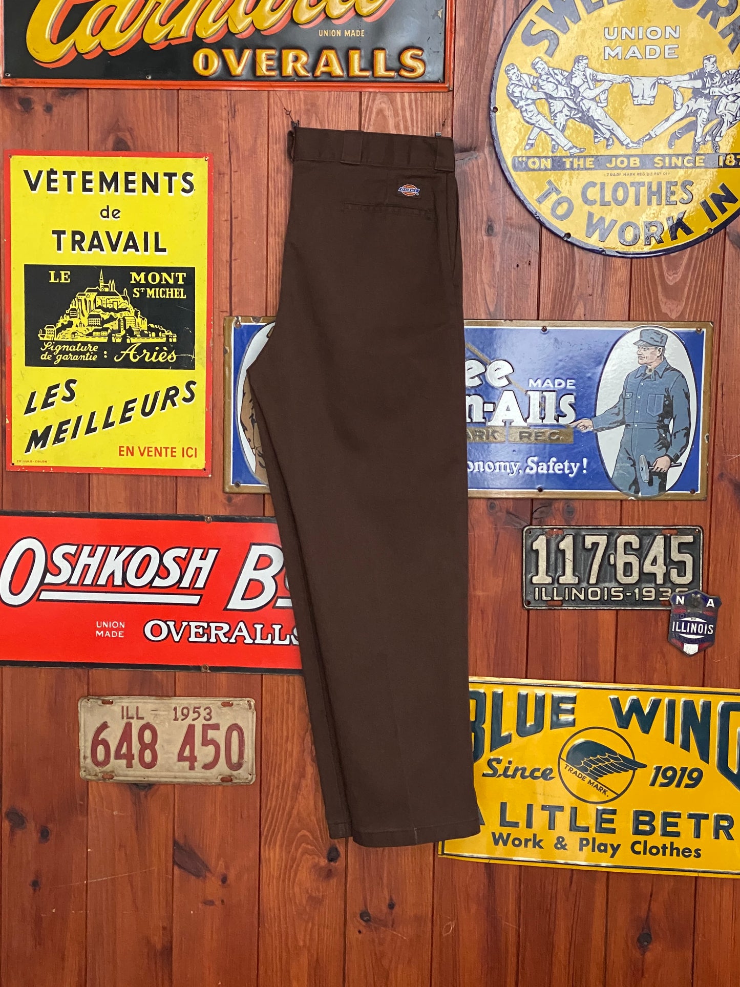 Brown Vintage Dickies Pants Model 874 Size 38X30: Classic Workwear Apparel