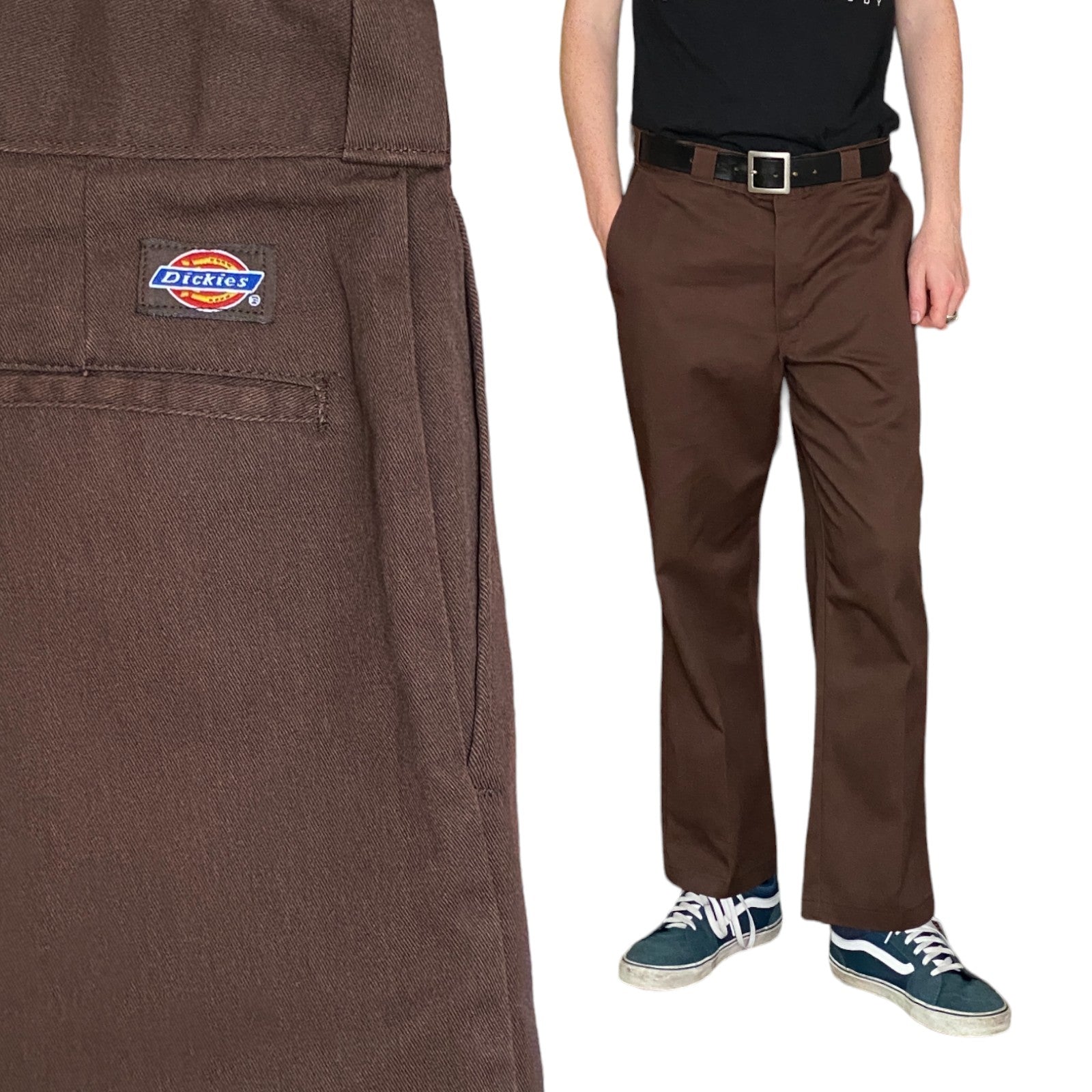 Brown Vintage Dickies Pants Model 874 Size 38X30: Classic Workwear Apparel