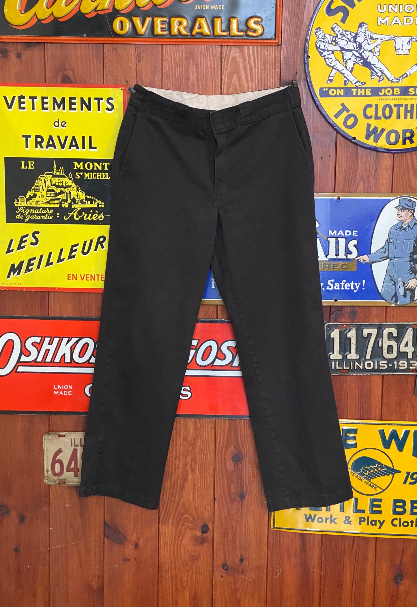 Black Vintage Dickies pants model 874 size 33X30